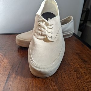 Cream Canvas Sneakers